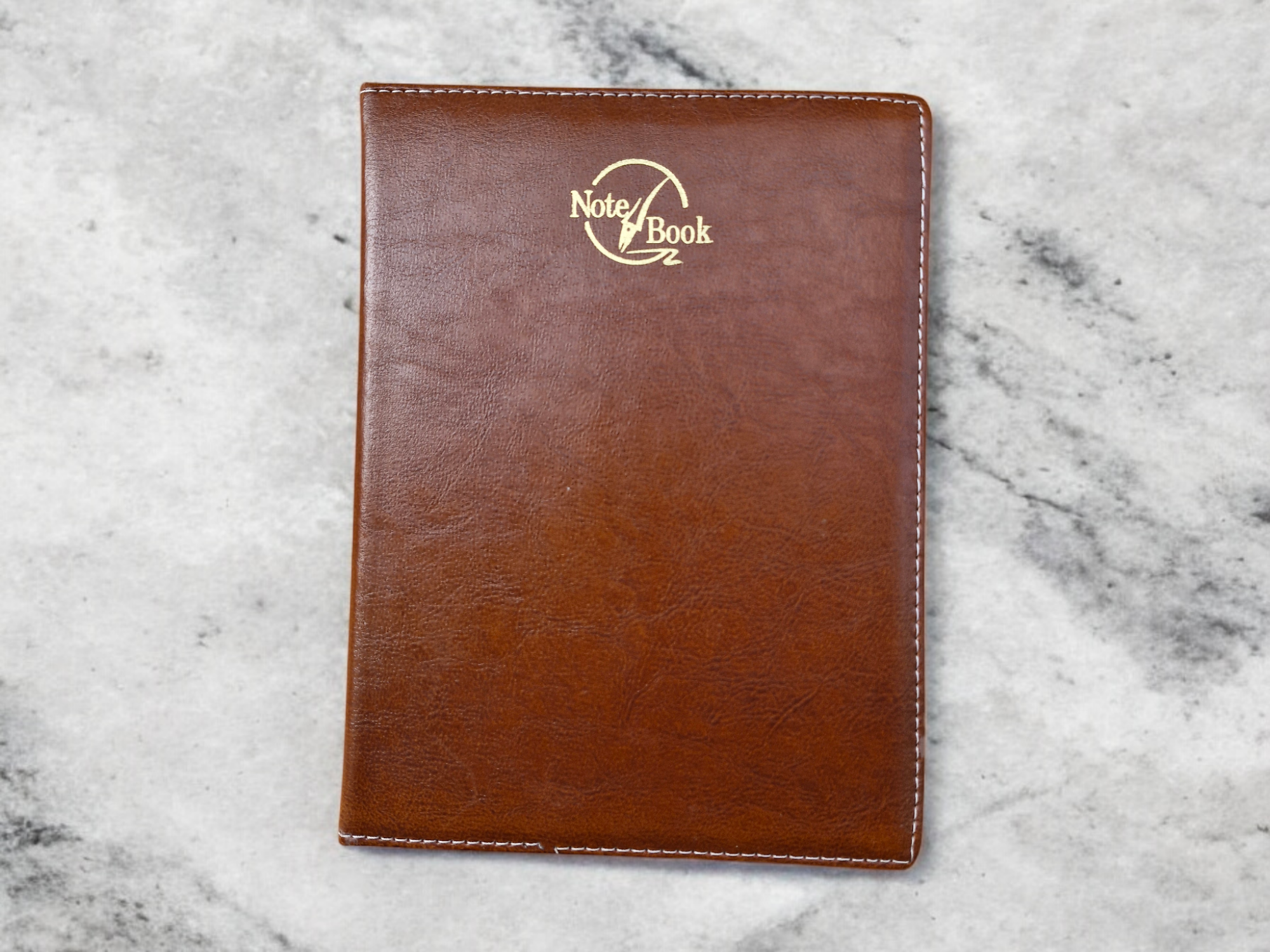 LIFECARD Leather New year Regular Gift Diary 2025 A4 Diary Regular 365 Pages  (Light Brown Leather)